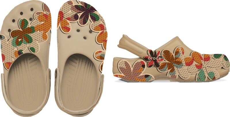 Crocs™ Classic Summer Beaded Clog Beige