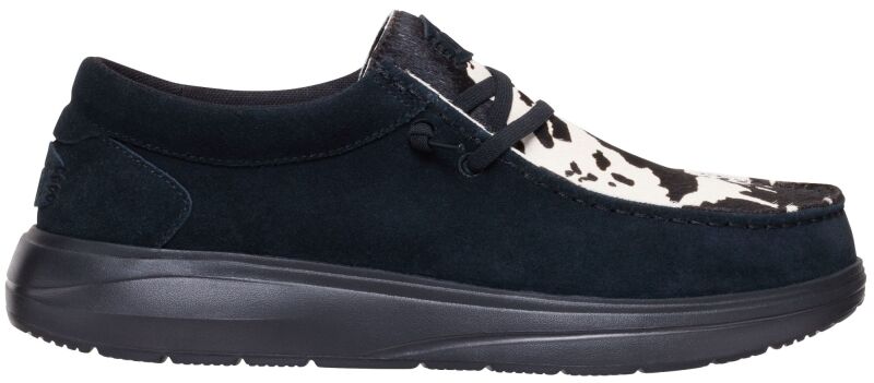 HEYDUDE Wally COMF Cow Men's Black/Cow