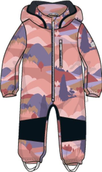 REIMA Softshell Jumpsuit Nurmes 5100007C Rose Blush
