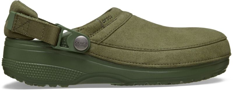 Crocs™ Classic Crafted Vegan Suede Clog Army Green