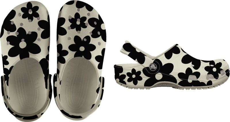 Crocs™ Classic Pop Petals Clog Summit White/Multi