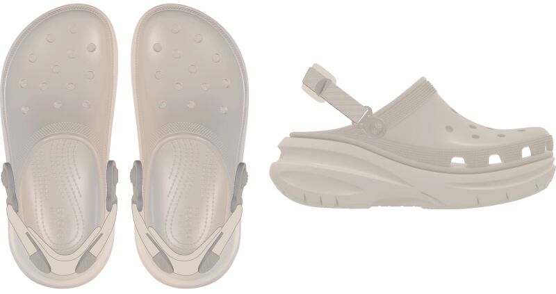 Crocs™ New Crush Clog Cocoa Cream