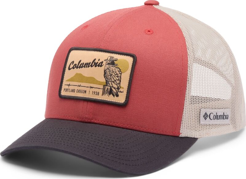 Columbia Mesh Snap Back Washed Red, Shark, Dark Stone, Iron