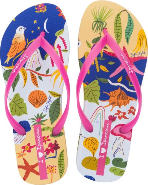 Ipanema Graffiti V Fem White/Pink/Blue