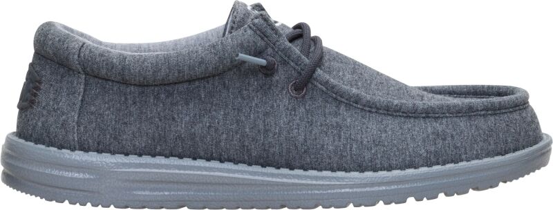 HEYDUDE Wally Stretch Jersey Men's Charcoal