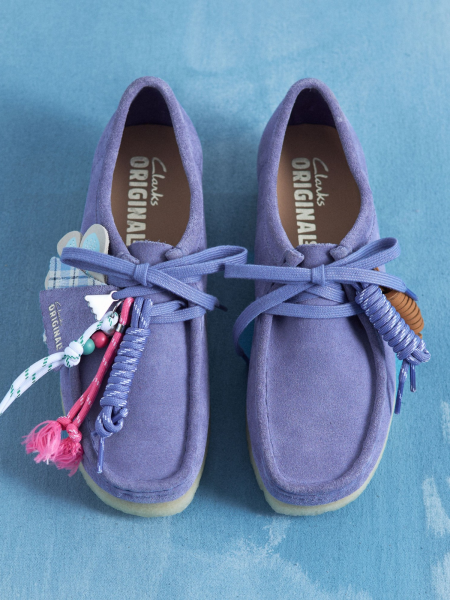 Clarks Wallabee Shoes Women's Purple Interest