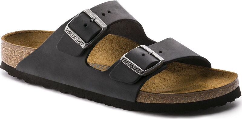 Birkenstock Arizona Oiled Leather Narrow Black