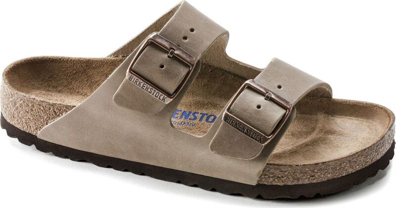 Birkenstock Arizona Soft Footbed Oiled Leather Narrow Tobacco Brown